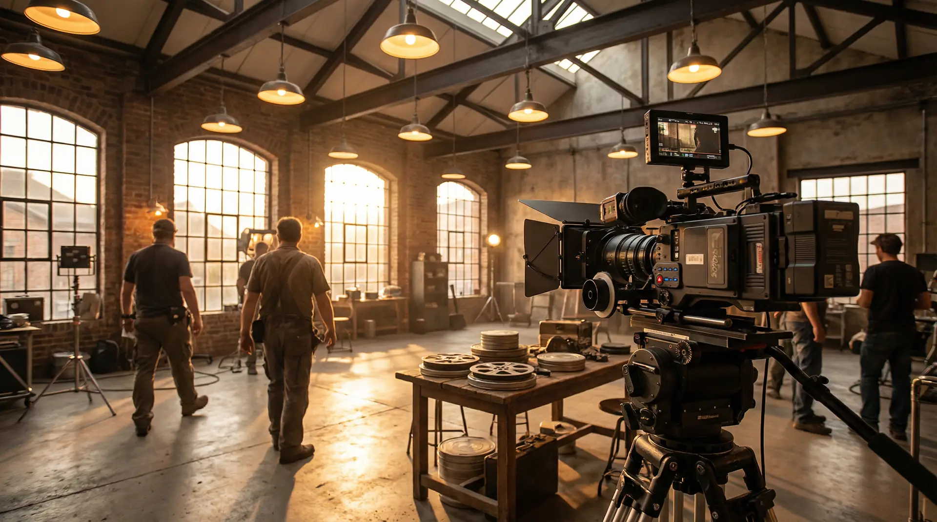 国产视频 独立电影拍摄工作室现场